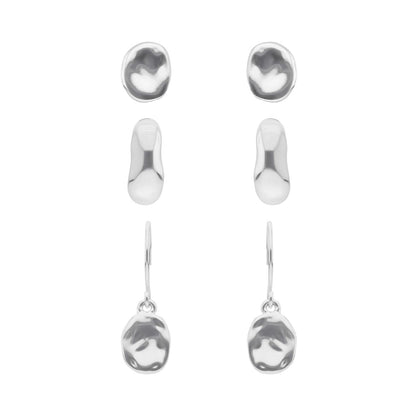 Aretes Nine West Color Plateado 19G03445 Para Dama