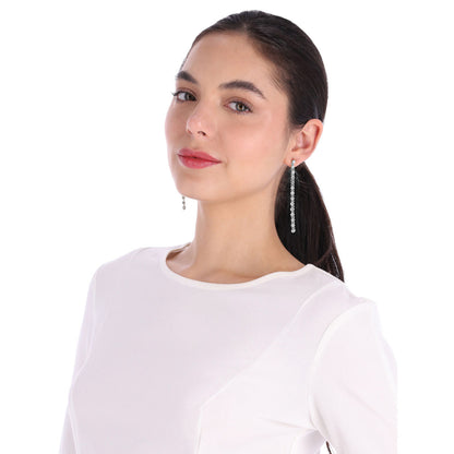 Aretes Nine West Color Plateado 19G03450 Para Dama