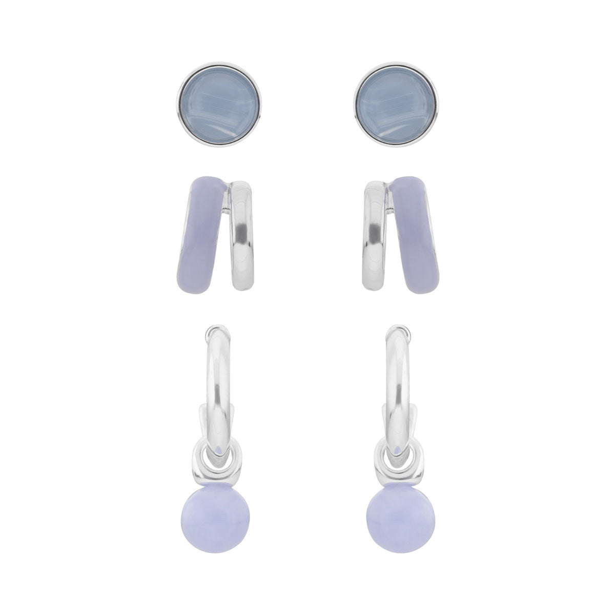 Aretes Nine West Color Plateado 19G03460 Para Dama