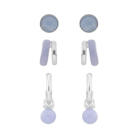 Aretes Nine West Color Plateado 19G03460 Para Dama
