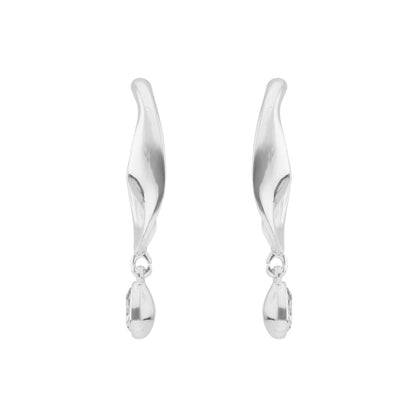 Aretes Nine West Color Plateado 19G03485 Para Dama