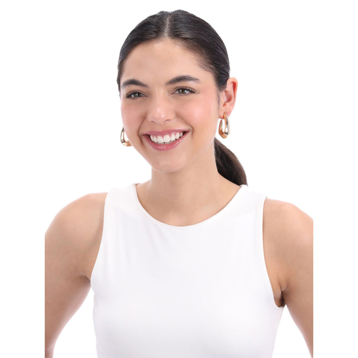 Aretes Nine West Color Dorado 19G03492 Para Dama