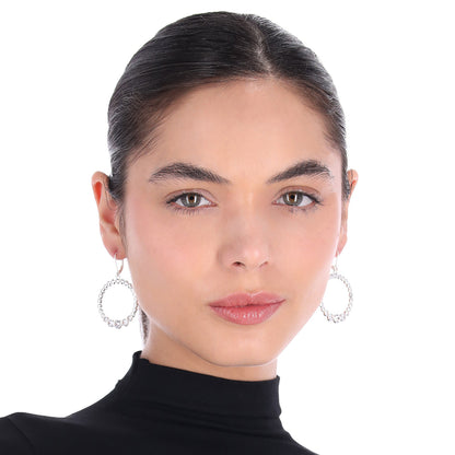 Aretes Nine West Color Plateado 19G04404 para Dama