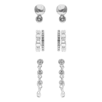 Aretes Nine West Color Plateado 19G04416 para Dama