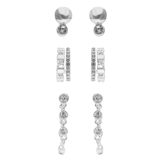 Aretes Nine West Color Plateado 19G04416 para Dama