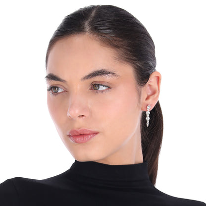 Aretes Nine West Color Plateado 19G04416 para Dama