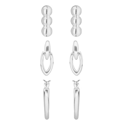 Aretes Nine West Color Plateado 19G04422 para Dama