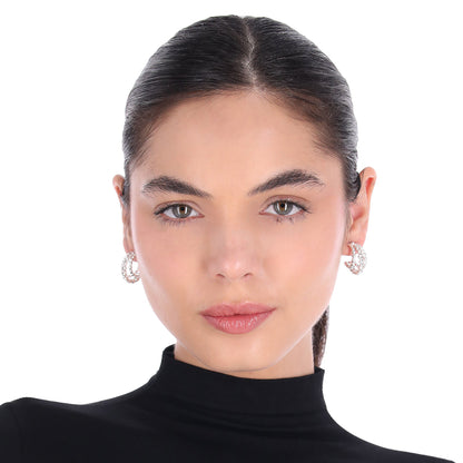 Aretes Nine West Color Plateado 19G04445 para Dama