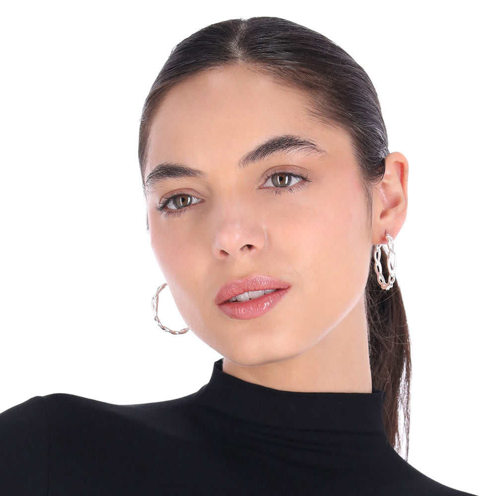 Aretes Nine West Color Plateado 19G04456 para Dama