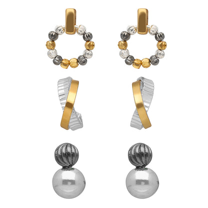Aretes Nine West Color Bitono 19G04641 para Dama
