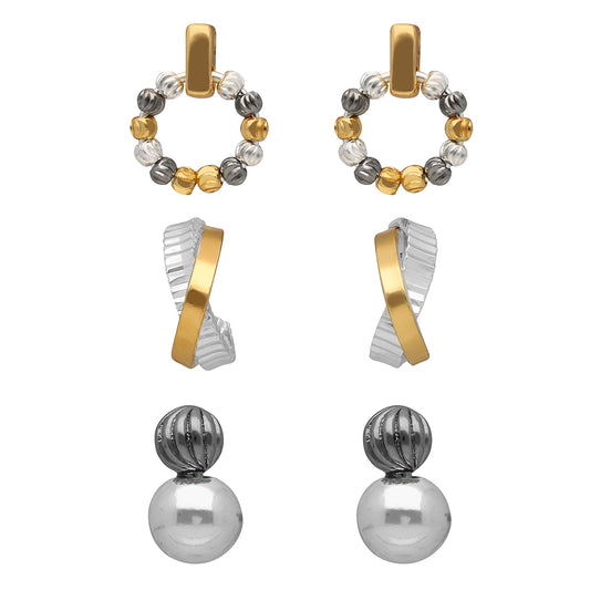 Aretes Nine West Color Bitono 19G04641 para Dama