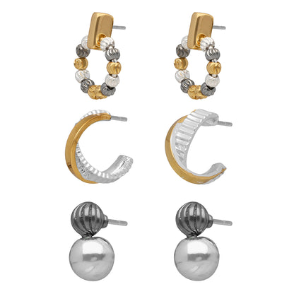 Aretes Nine West Color Bitono 19G04641 para Dama
