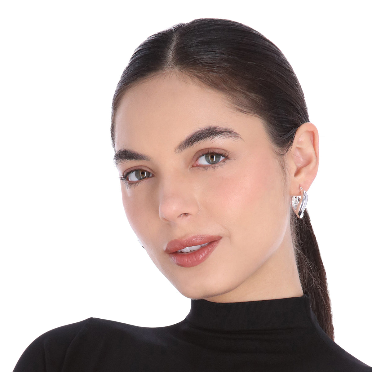 Aretes Nine West Color Plateado 19G04661 para Dama