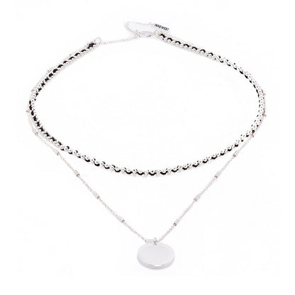 Collar Nine West color plateado 19N00187