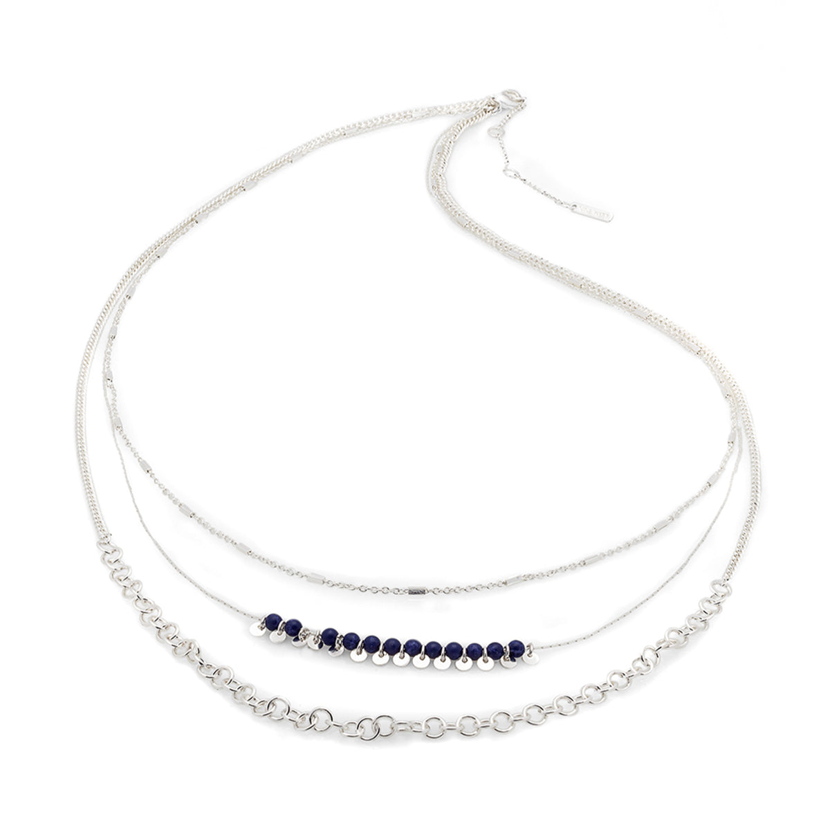 Collar Nine West color plateado 19N00202