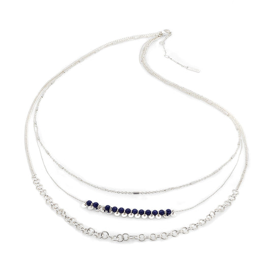 Collar Nine West color plateado 19N00202