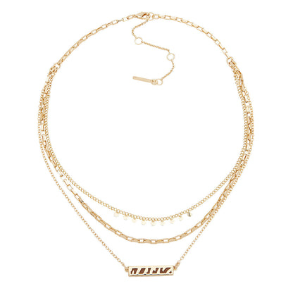 Collar Nine West color dorado 19N00278
