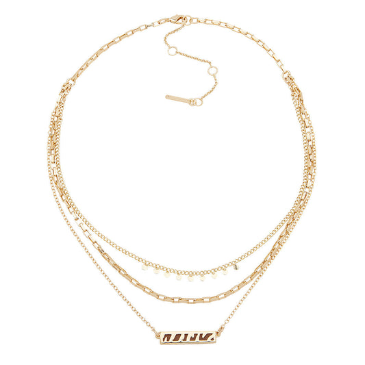 Collar Nine West color dorado 19N00278