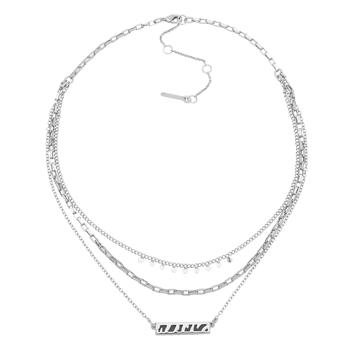 Collar Nine West color plateado 19N00279