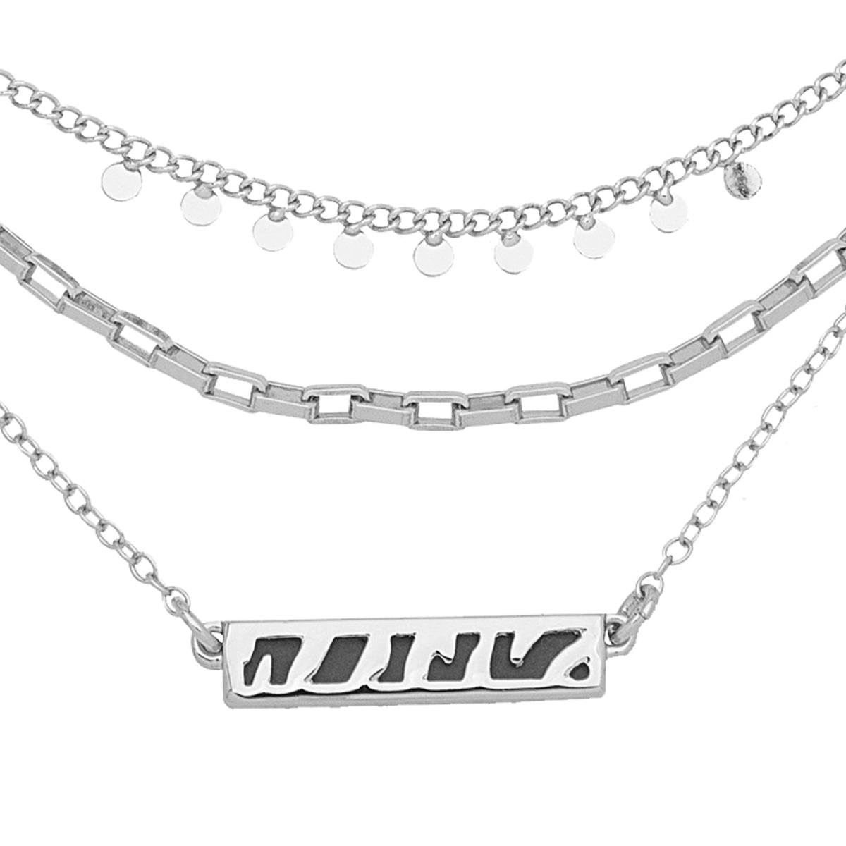 Collar Nine West color plateado 19N00279