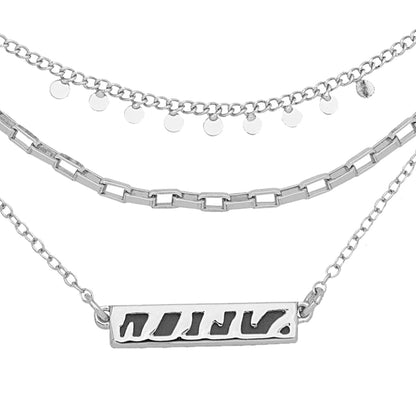 Collar Nine West color plateado 19N00279