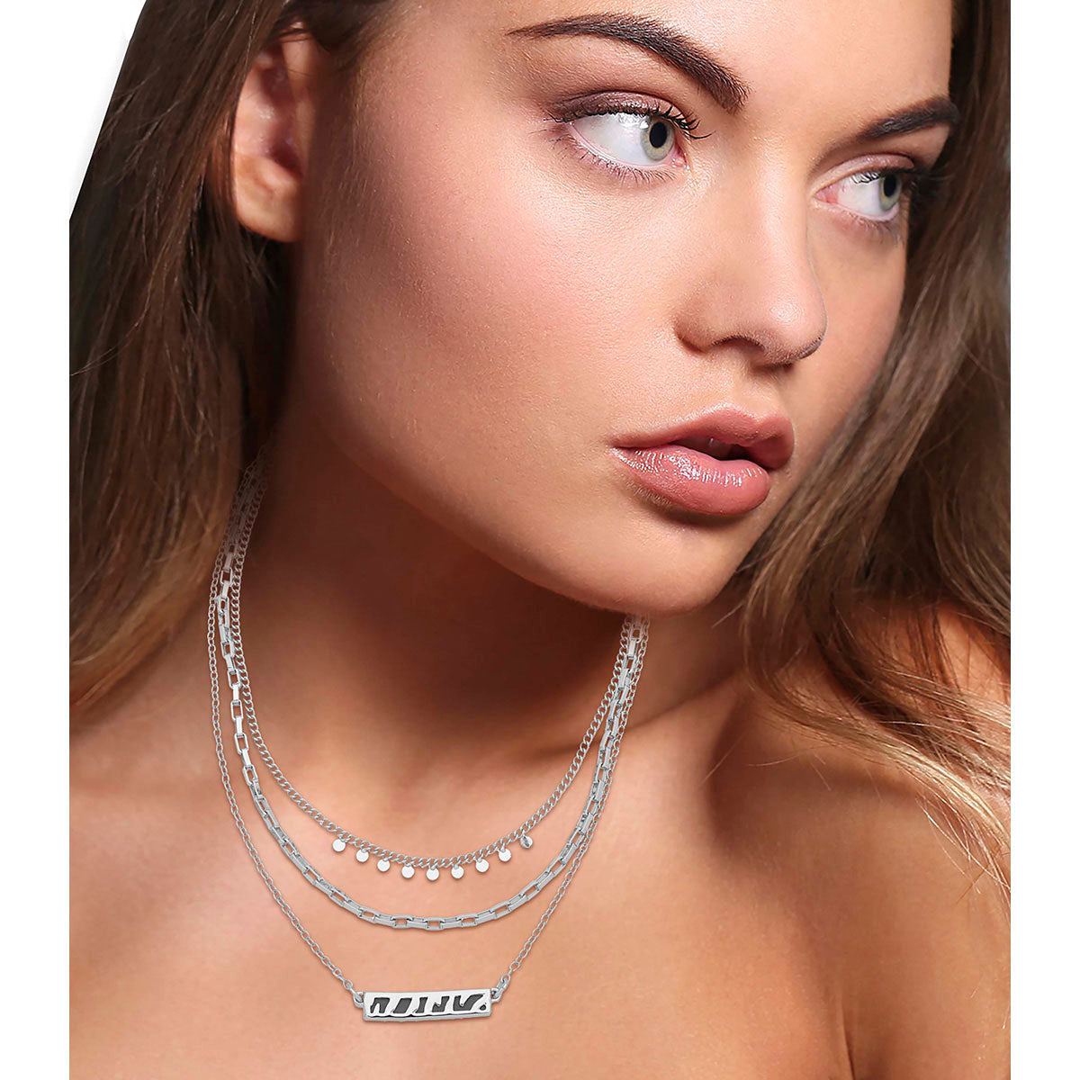 Collar Nine West color plateado 19N00279