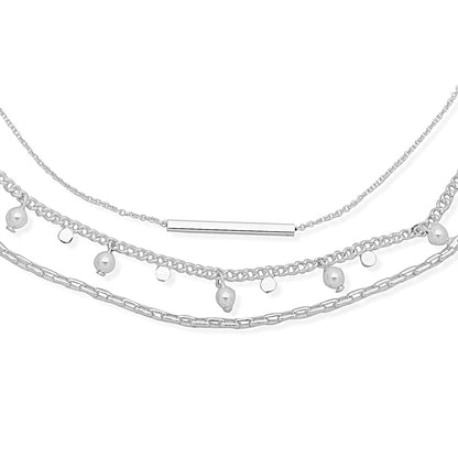 Collar Nine West color plateado 19N00286