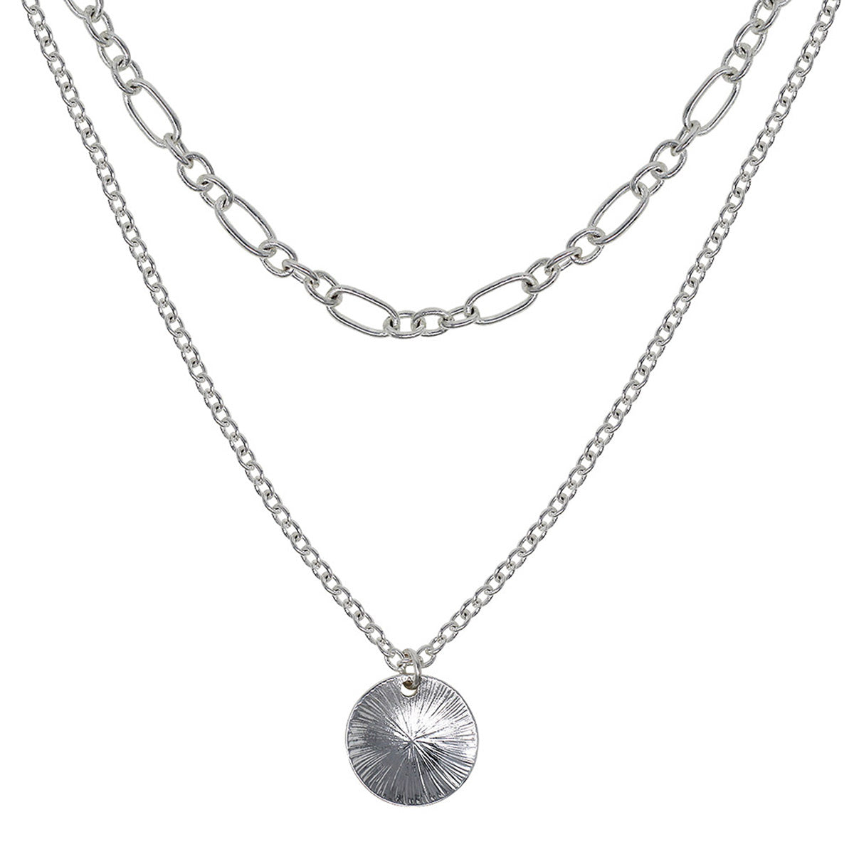 Collar Nine West color plateado 19N00290