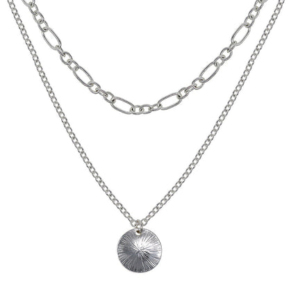 Collar Nine West color plateado 19N00290