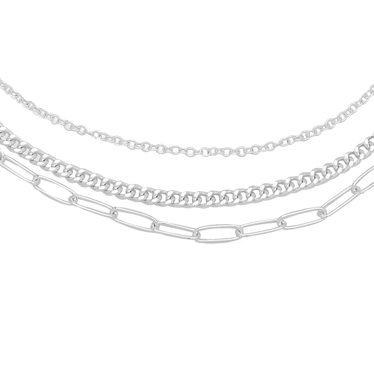 Collar Nine West color plateado 19N00292