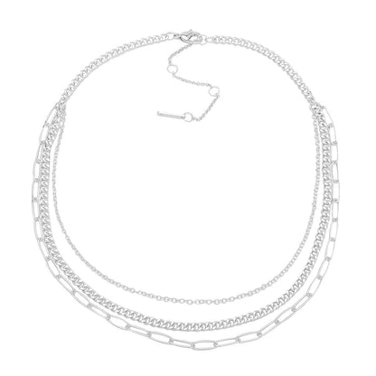 Collar Nine West color plateado 19N00292