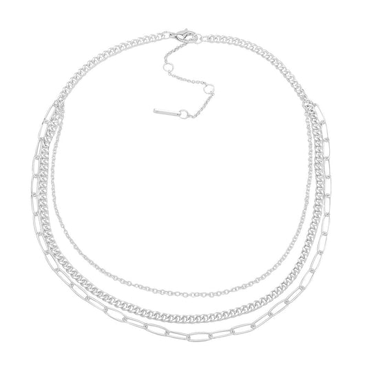 Collar Nine West color plateado 19N00292