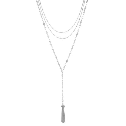 Collar Nine West color plateado 19N00293
