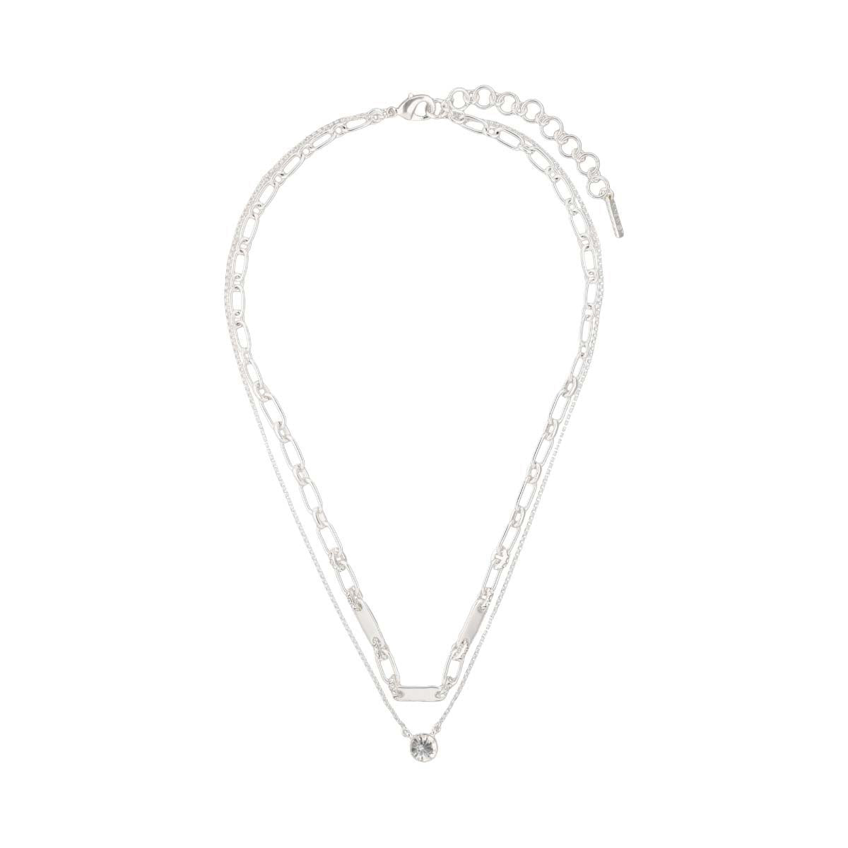 Collar Nine West Color Plateado 19N01212 Para Dama