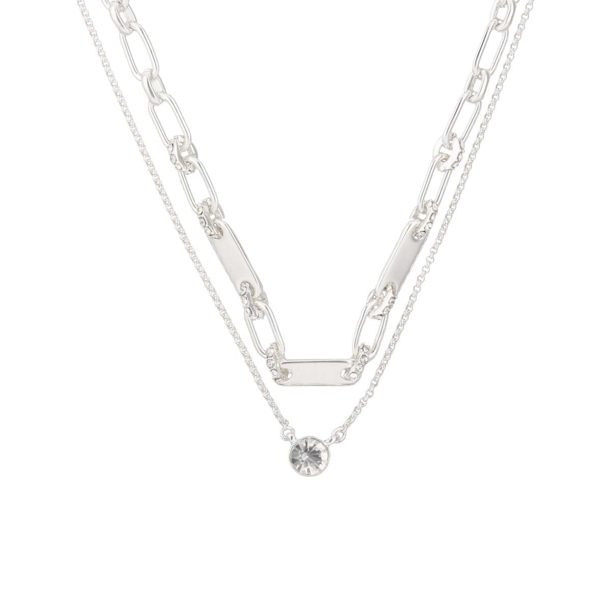 Collar Nine West Color Plateado 19N01212 Para Dama