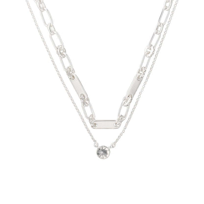 Collar Nine West Color Plateado 19N01212 Para Dama