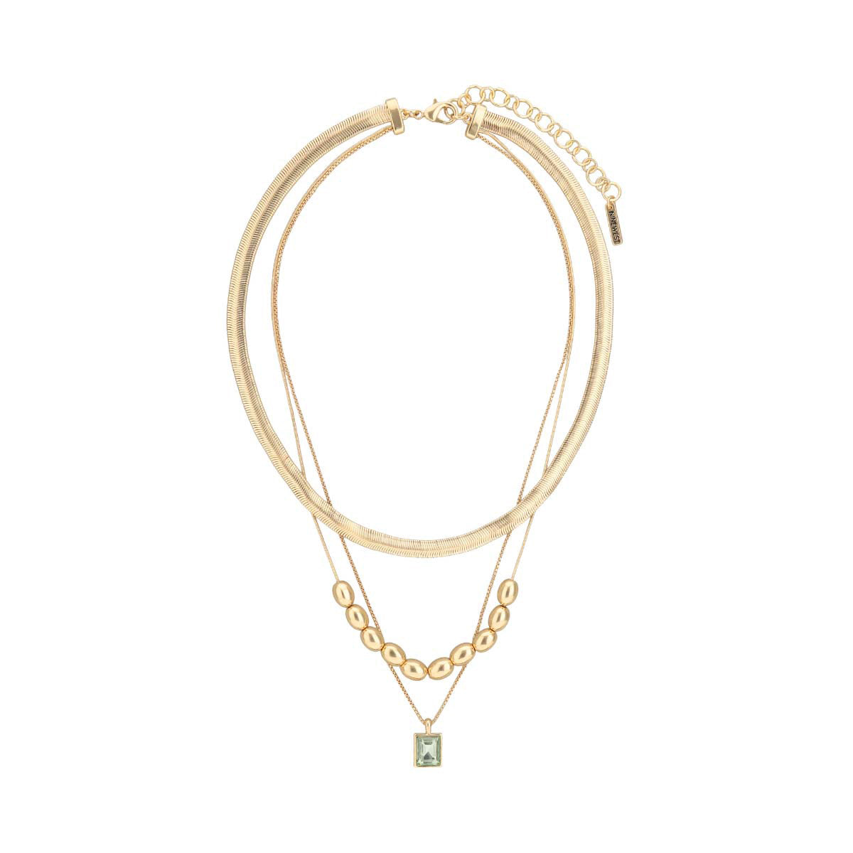 Collar Nine West Color Dorado 19N01213 Para Dama