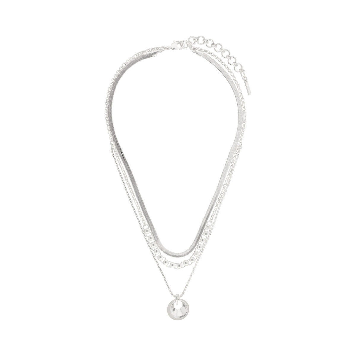 Collar Nine West Color Plateado 19N01216 Para Dama