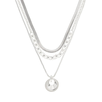 Collar Nine West Color Plateado 19N01216 Para Dama