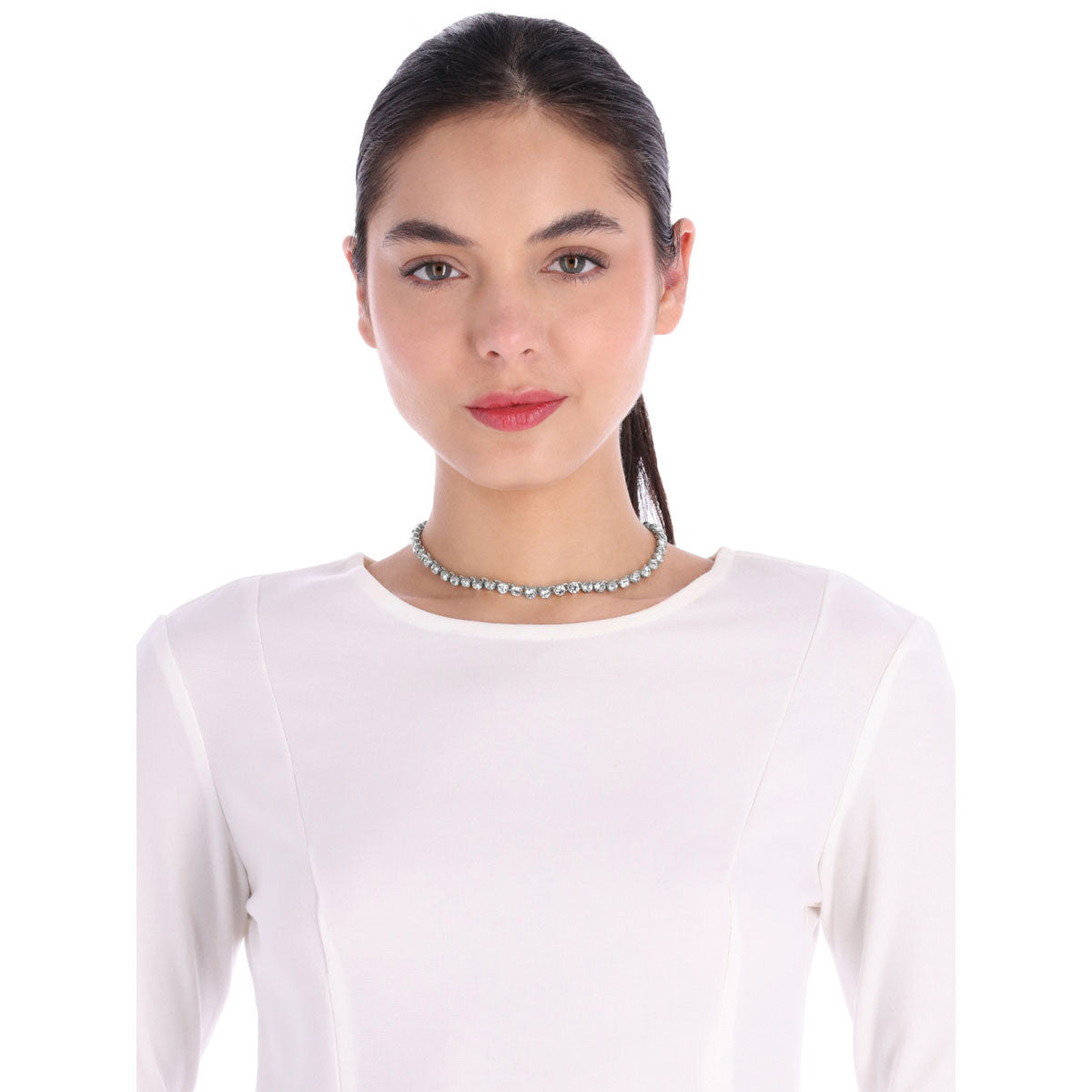 Collar Nine West Color Plateado 19N01254 Para Dama