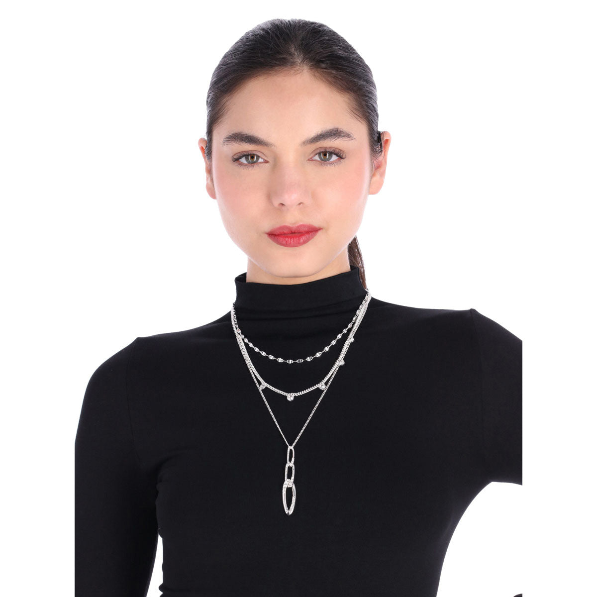 Collar Nine West Color Plateado 19N01258 Para Dama
