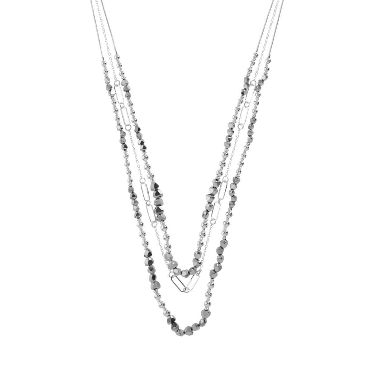 Collar Nine West Color Plateado 19N01268 Para Dama