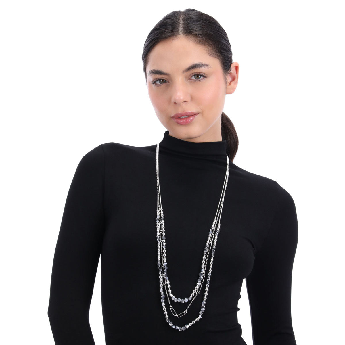Collar Nine West Color Plateado 19N01268 Para Dama