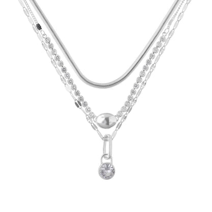Collar Nine West Color Plateado 19N01532 para Dama