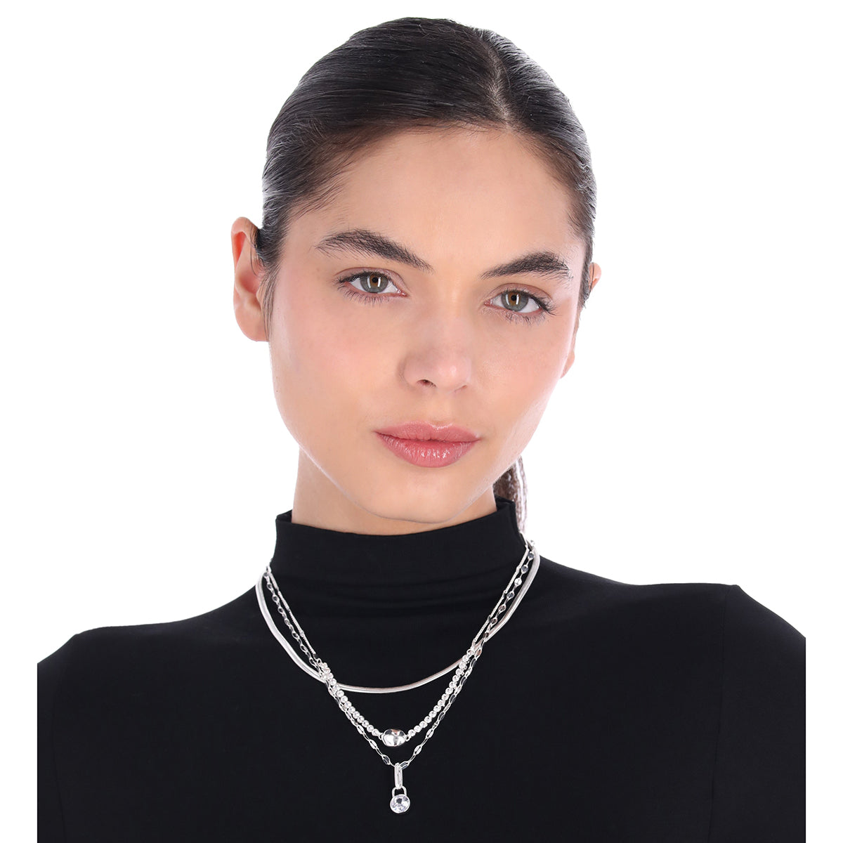 Collar Nine West Color Plateado 19N01532 para Dama