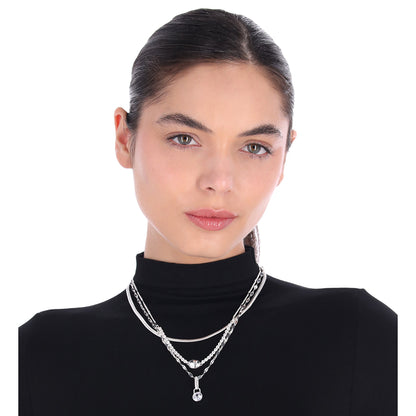 Collar Nine West Color Plateado 19N01532 para Dama