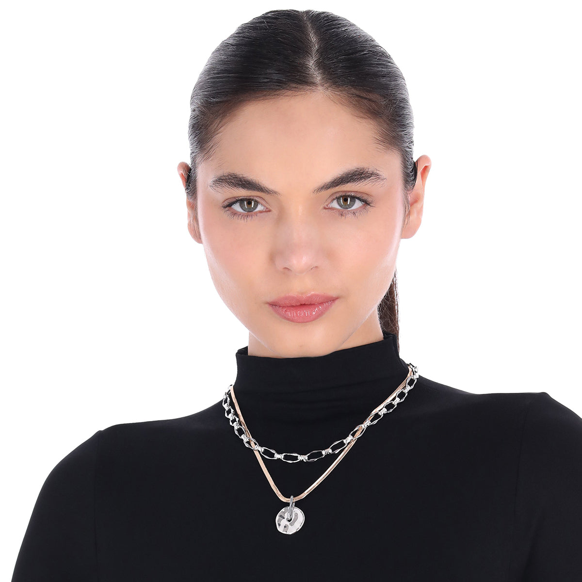 Collar Nine West Color Plateado 19N01535 para Dama