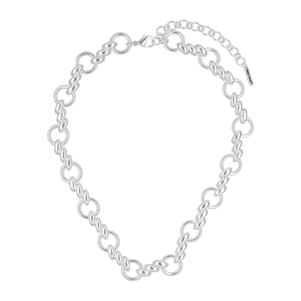 Collar Nine West Color Plateado 19N01541 para Dama