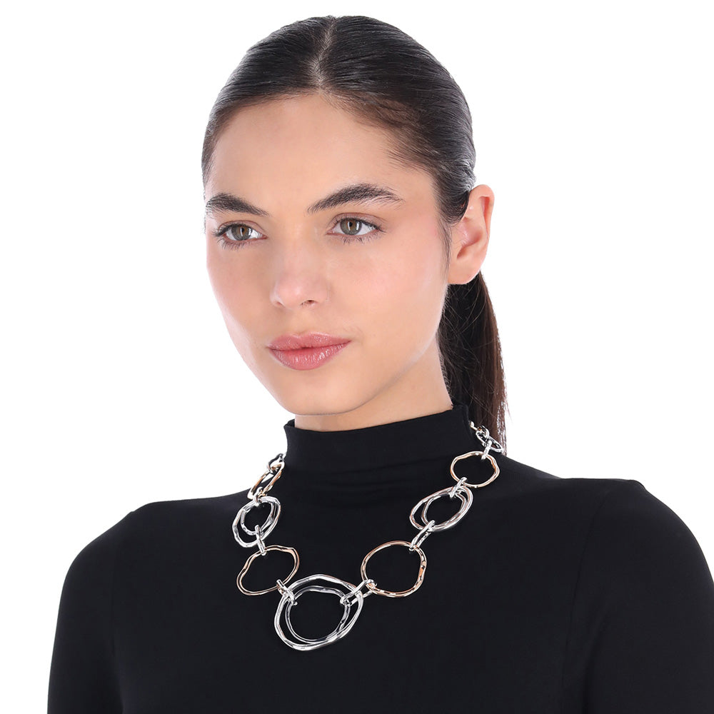 Collar Nine West Color Plateado 19N01544 para Dama