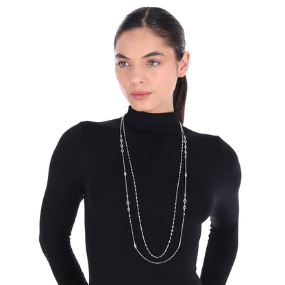 Collar Nine West Color Plateado 19N01551 para Dama